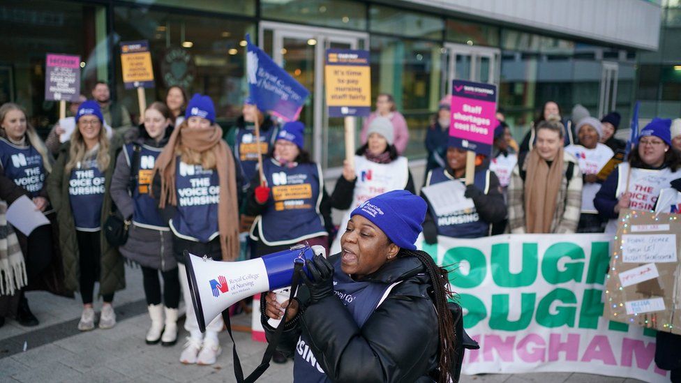 Nurses strike in Birmingham