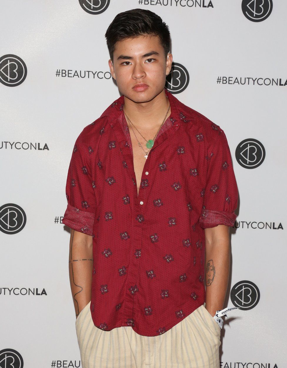 Chella Man attends the Beautycon Festival LA 2018 at Los Angeles Convention Center on July 15, 2018 in Los Angeles, California