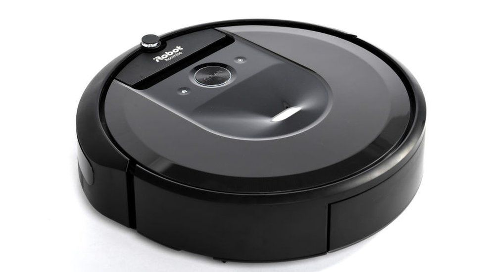 The Roomba i7 model is seen in this product shot