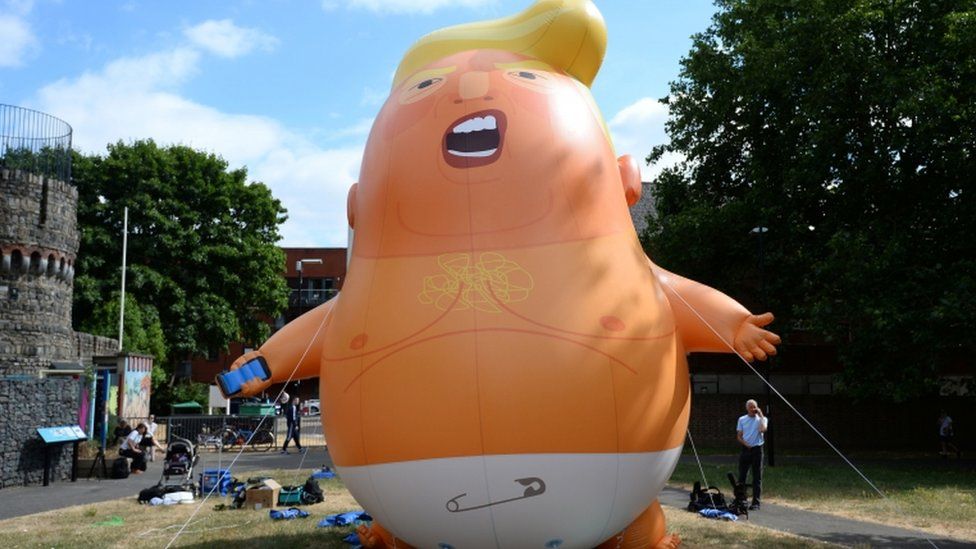 Trump baby balloon
