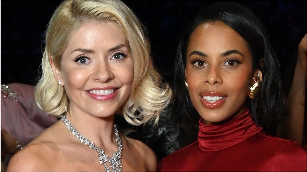 Holly Willoughby and Rochelle Humes at the National Television Awards