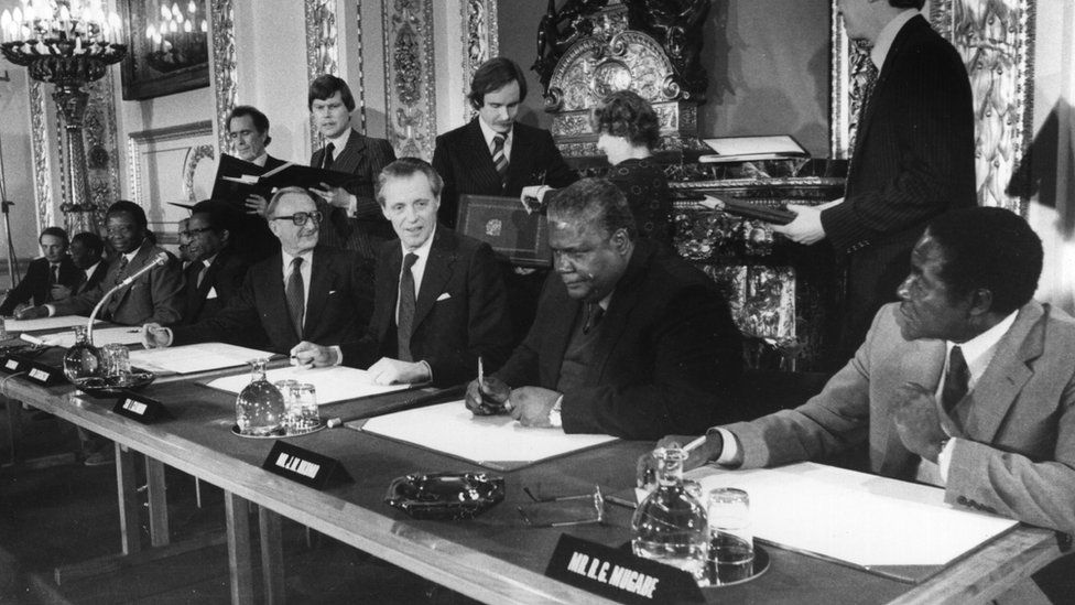 Signing of Lancaster House agreement