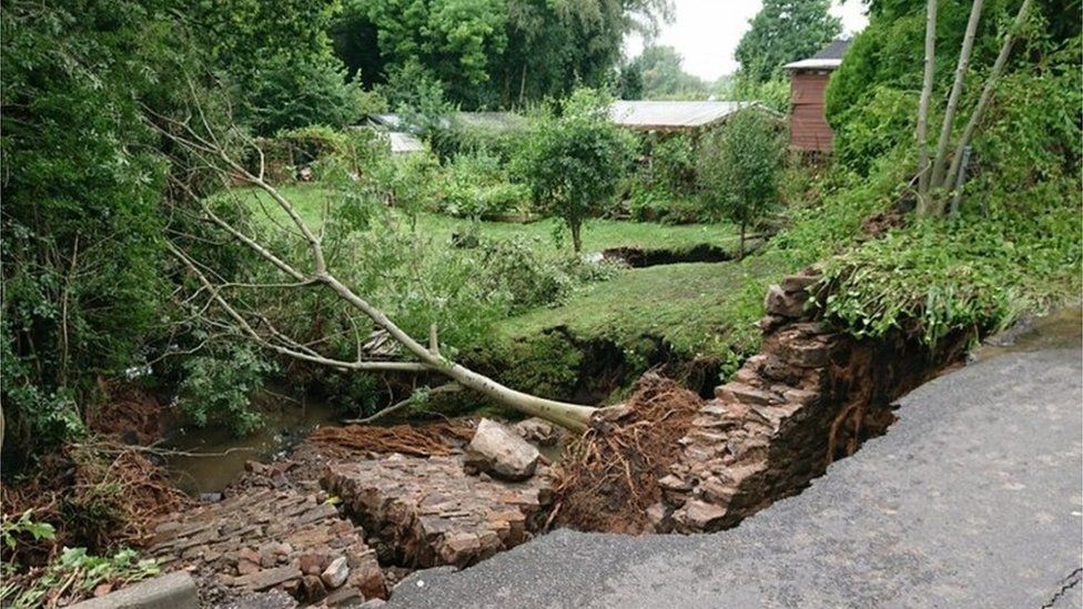 Damage from flooding