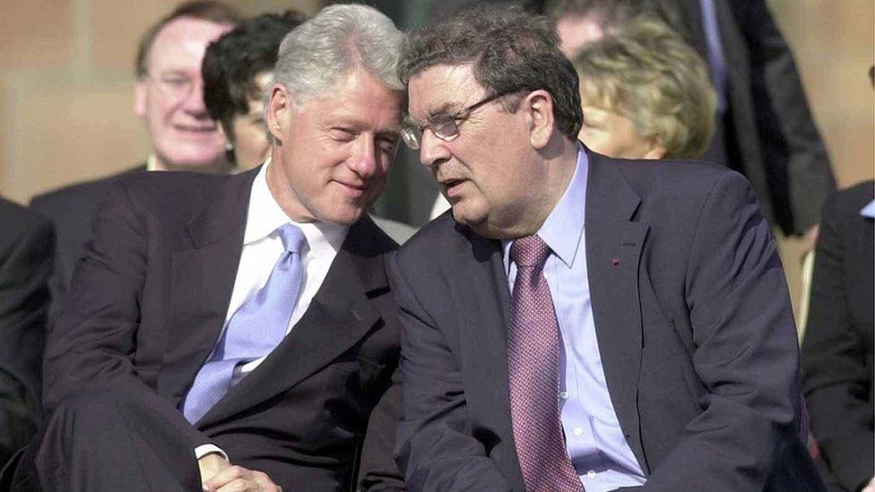 Bill Clinton and John Hume