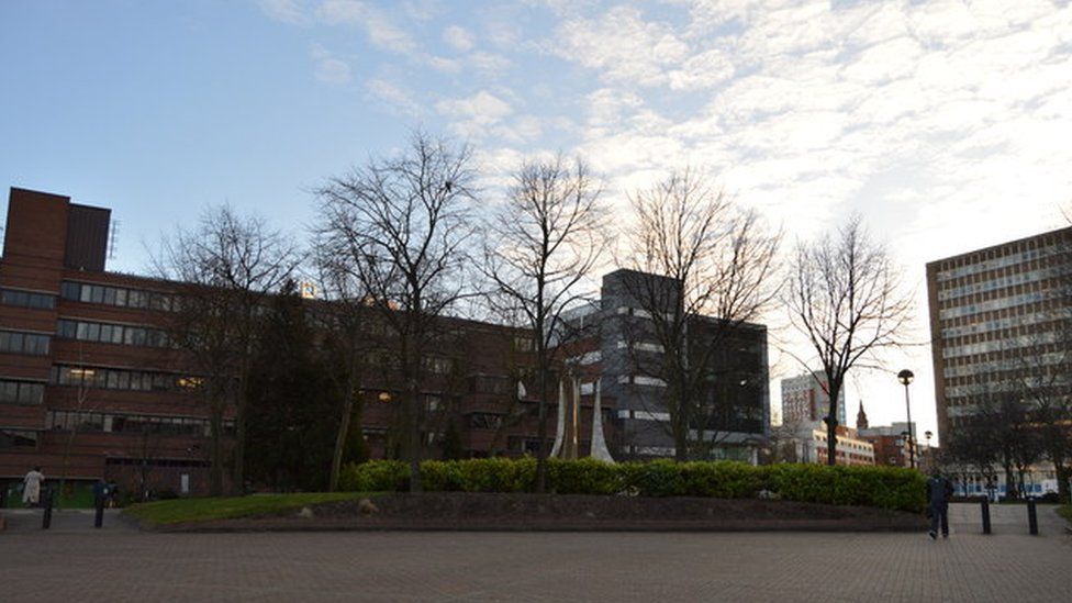 Men accused of Aston University racist sticker campaign  BBC News