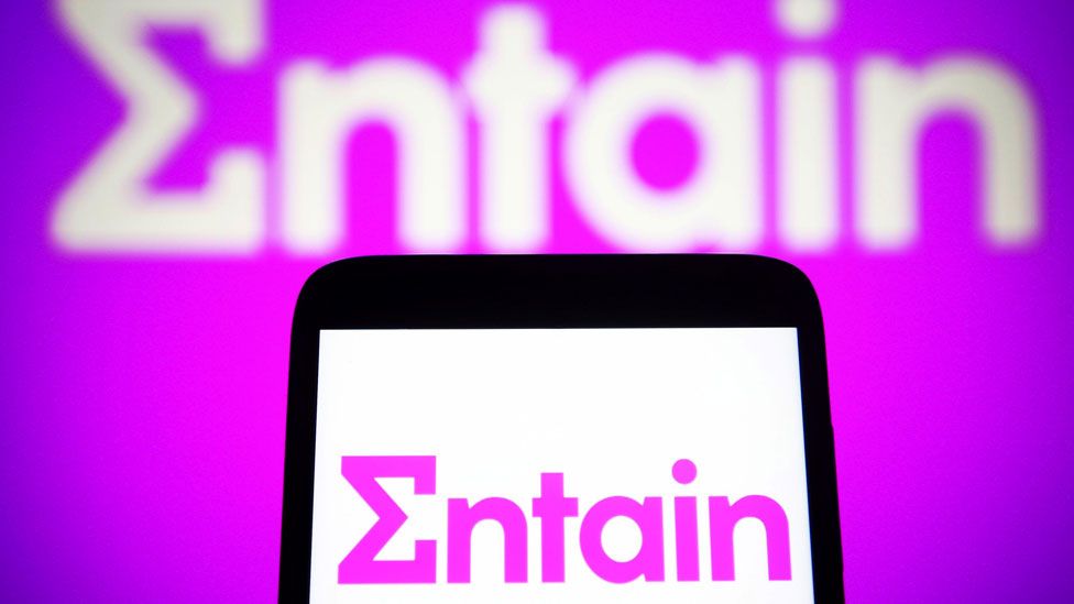 Picture of Entain logo and phone