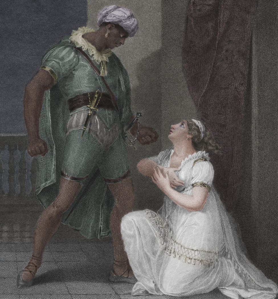 Desdemona's interracial marriage to Othello left President John Quincy Adams disgusted, even though he was in favour of abolishing slavery