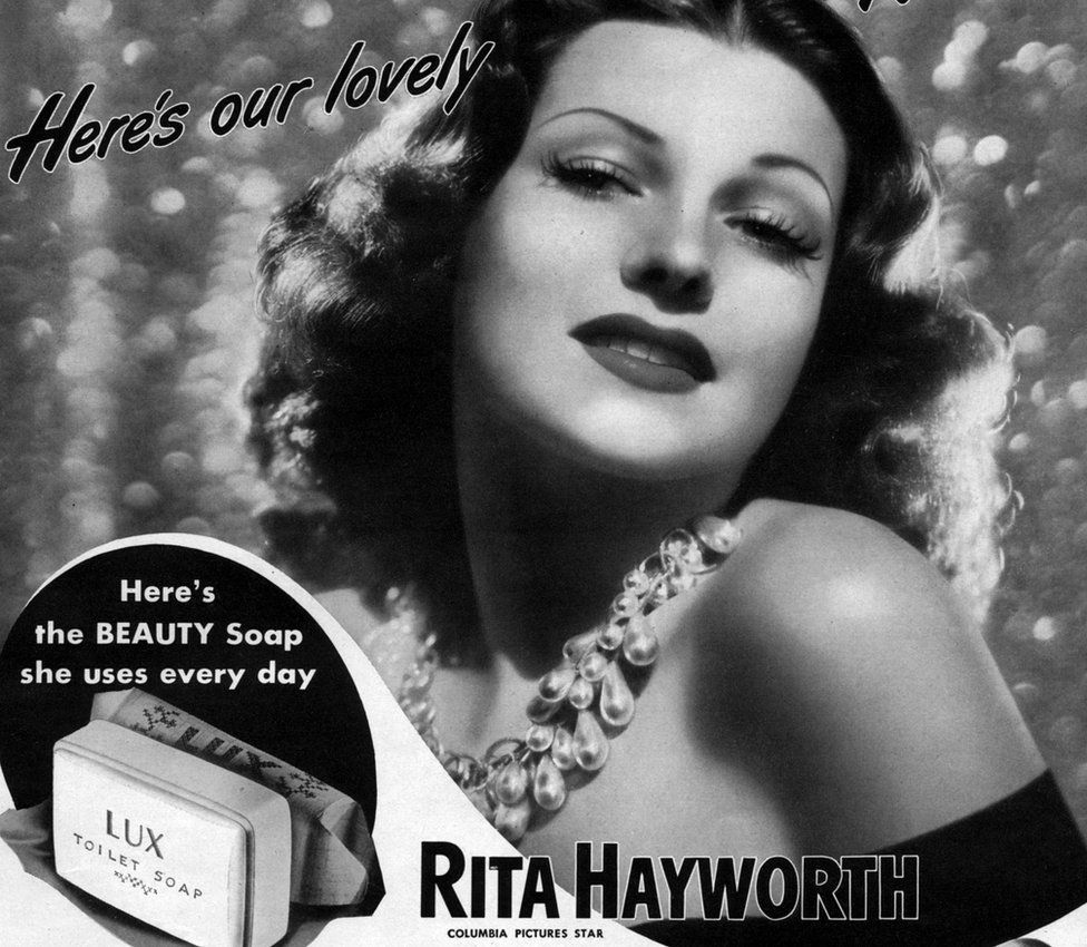 Rita Hayworth soap advert