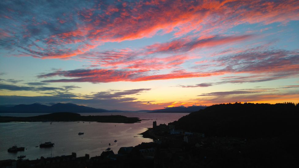 Sunset over Oban