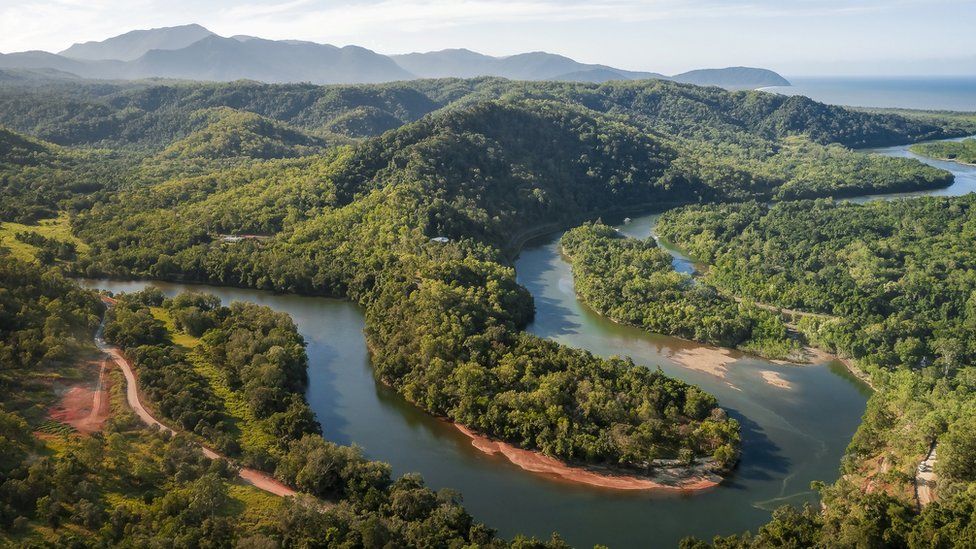 A north Queensland river from above