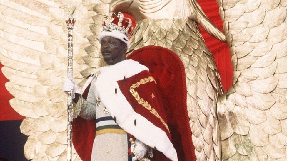 The coronation of Jean-Bédel Bokassa.