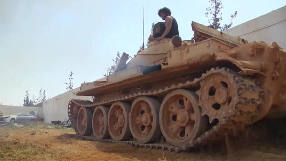 A tank in Libya.