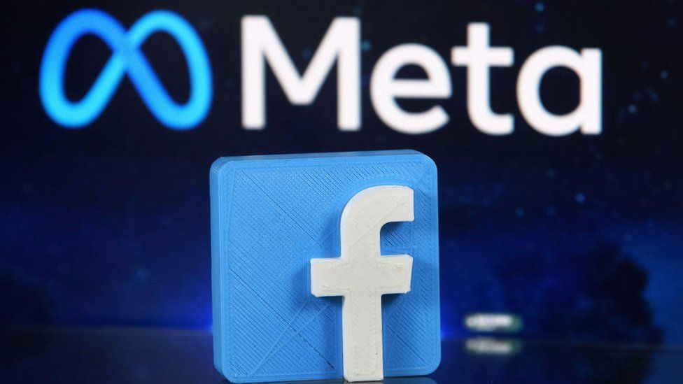 Facebook and Meta logo