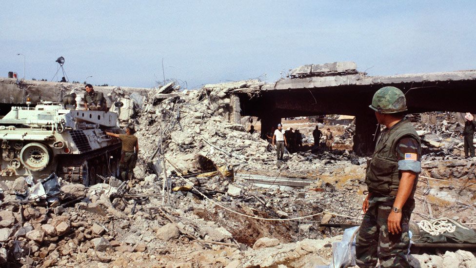 Aftermath of 1983 Lebanon suicide bombing