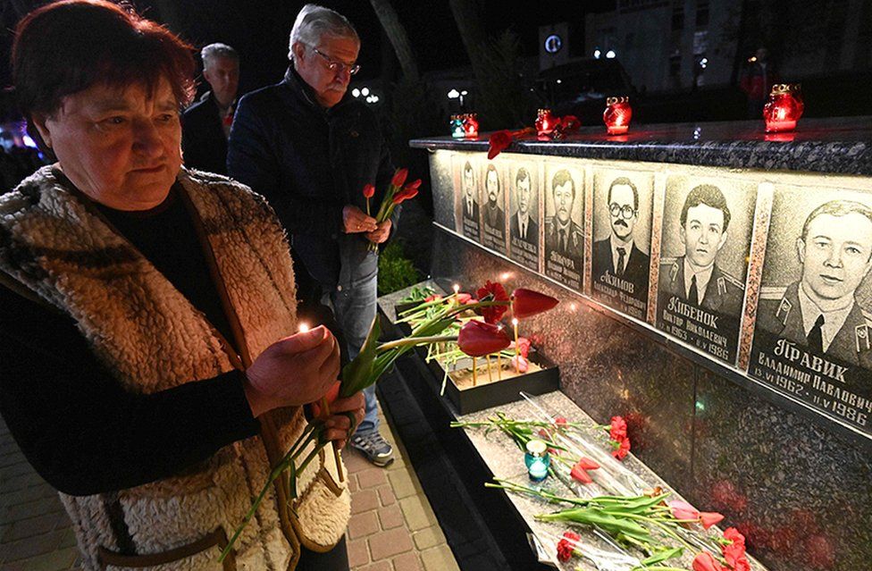 The people of Chernobyl remember those who lost their lives 33 years ago