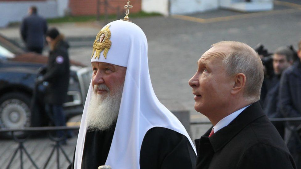 Patriarch Kirill with Vladimir Putin