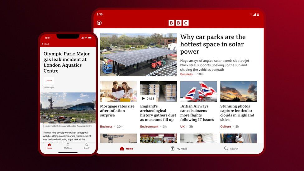 The BBC News app keeps you informed with live and breaking news