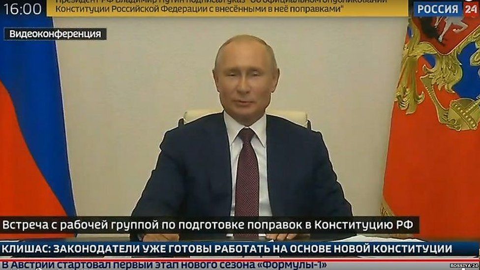 President Putin at a news conference