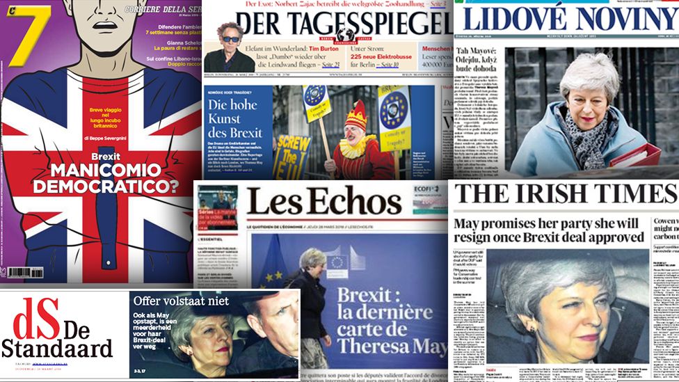 European press front pages