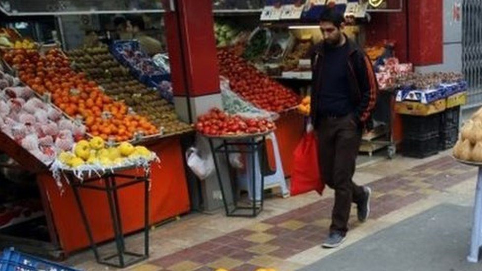 Fruit shop in Tehran (file photo)