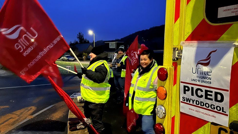 Ambulance strikers