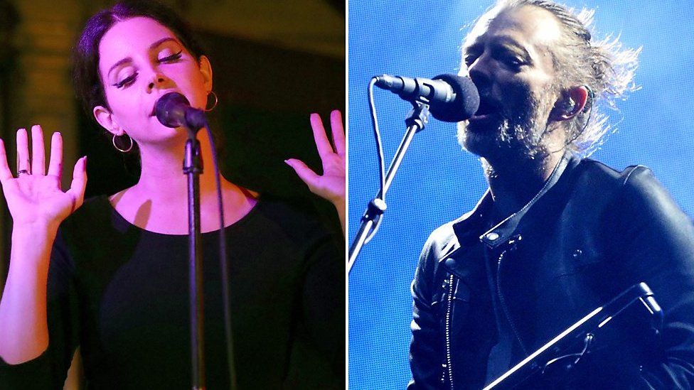 Lana Del Rey and Thom Yorke of Radiohead
