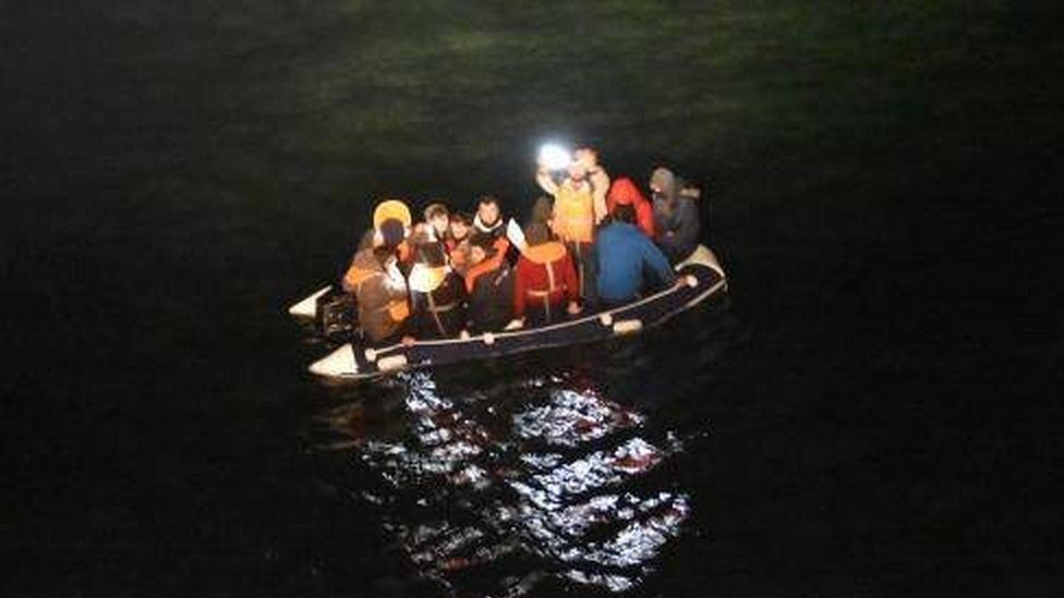 Migrants in English Channel