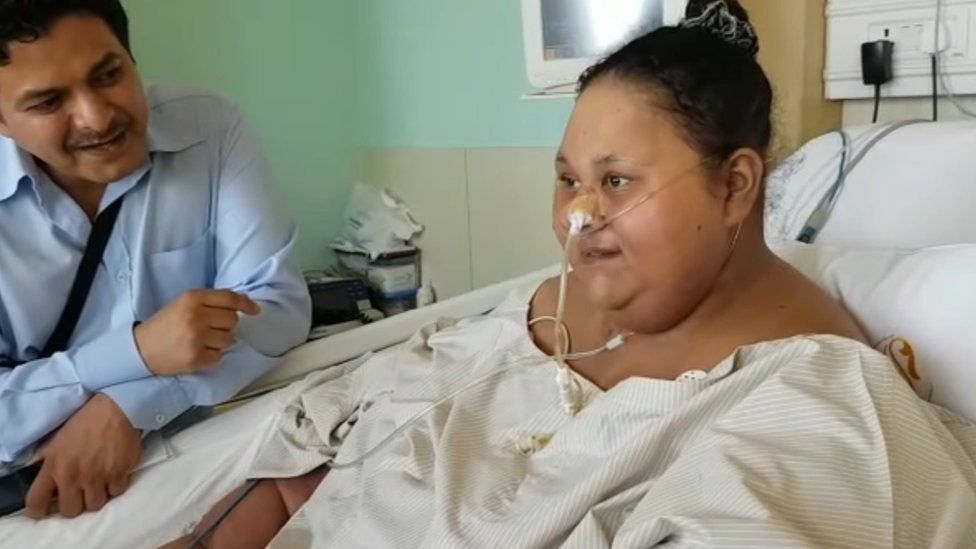 Egypt 500kg Woman Loses Half Her Weight After India Surgery Bbc News 