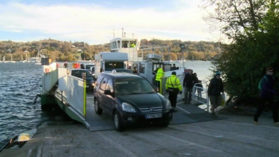 Windermere ferry reopens six months after fire BBC News