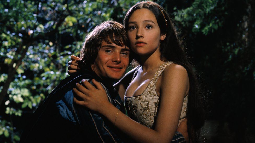 Olivia Hussey and Leonard Whiting, the stars of 1968's Romeo and Juliet