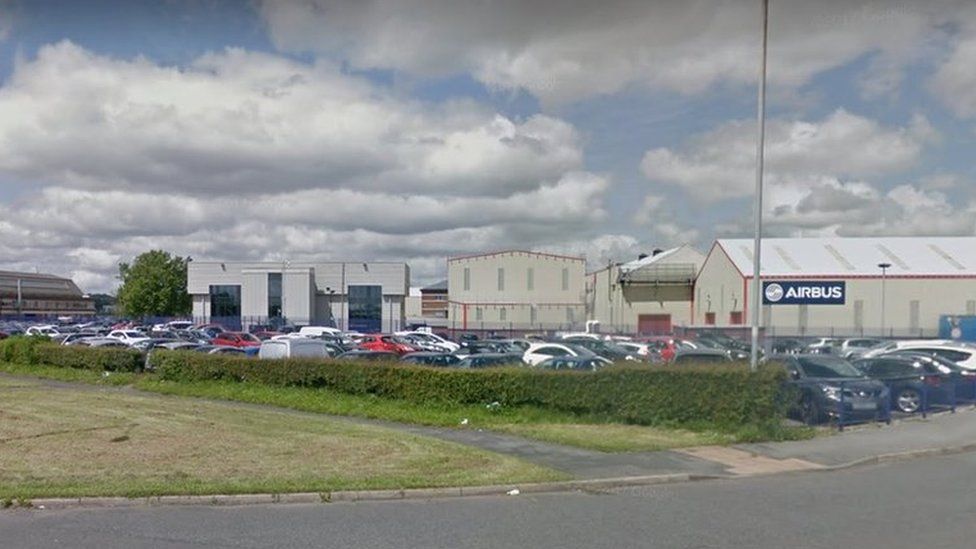 Airbus factory on Chester Road, Broughton