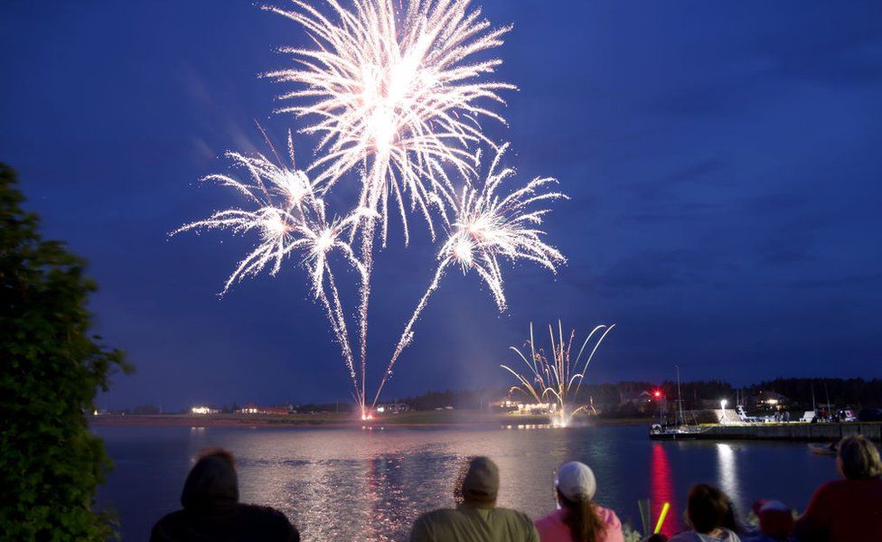 Празднование Дня Канады на острове Принца Эдуарда в 2022 году. Некоторые празднования в этом году были отменены из-за плохого качества воздуха и риска лесных пожаров