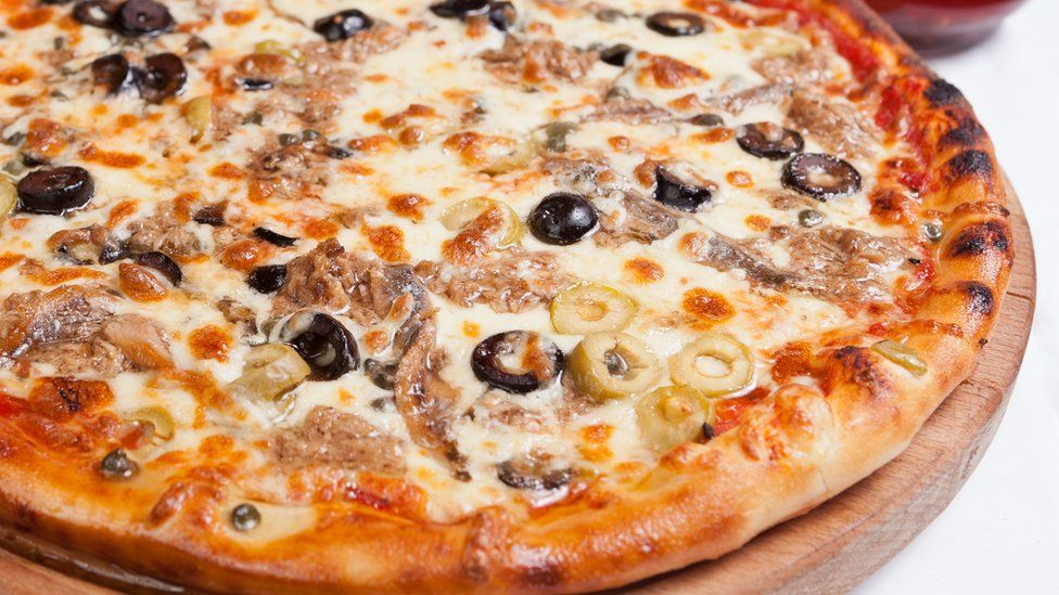 close up of pizza