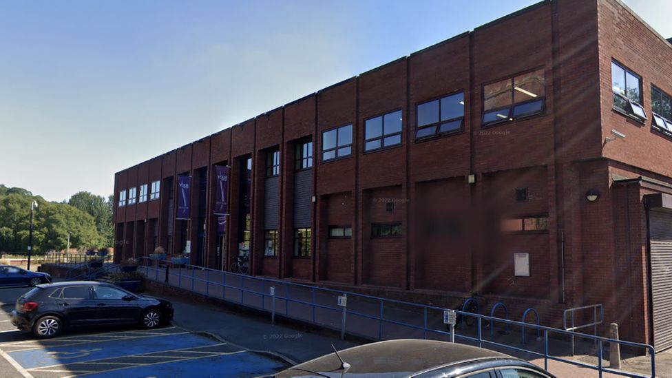 Burton Library reopens after ceiling repairs BBC News