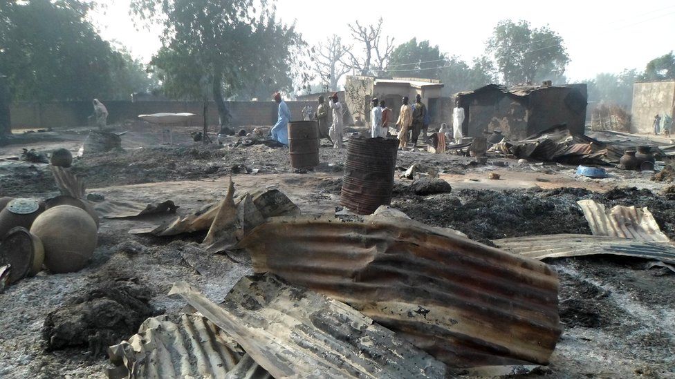 Boko Haram Blamed For Deadly Attack On Nigeria Village Bbc News