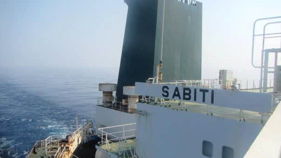Picture aboard Iranian oil tanker Sabiti