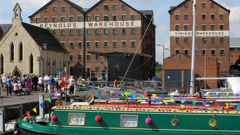 Gloucester Docks during Gloucester Goes Retro 2022