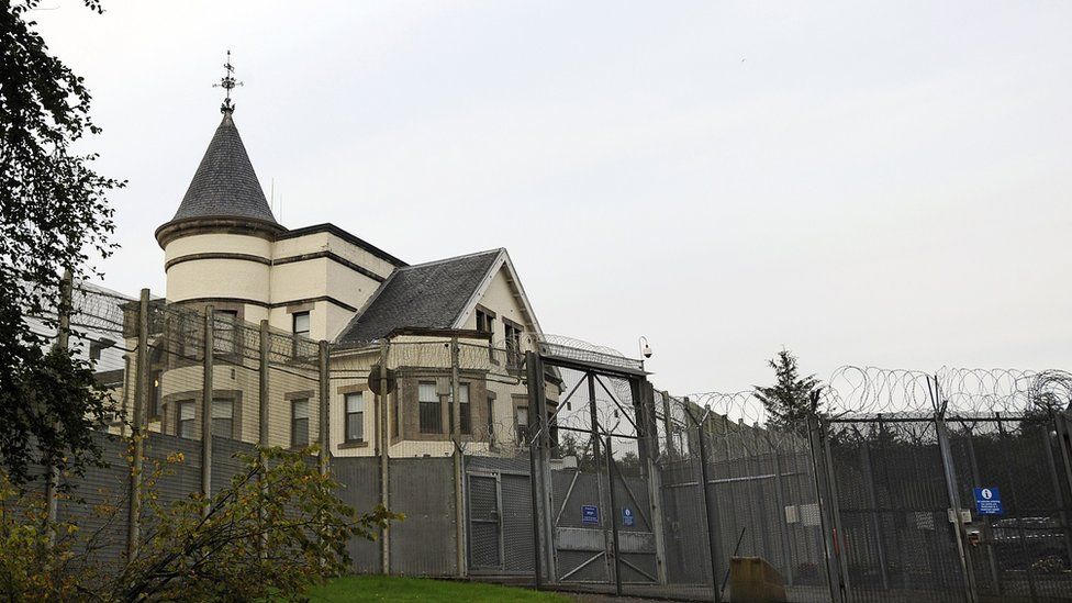 An exterior view of Dungavel House Immigration Removal Centre, south of Glasgow