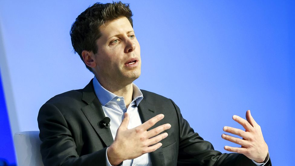 Sam Altman, the CEO, of OpenAI speaks during an event at the APEC CEO Summit during the annual Asia-Pacific Economic Cooperation conference at the Moscone West Convention Center in San Francisco, California, USA, on 16 November 2023
