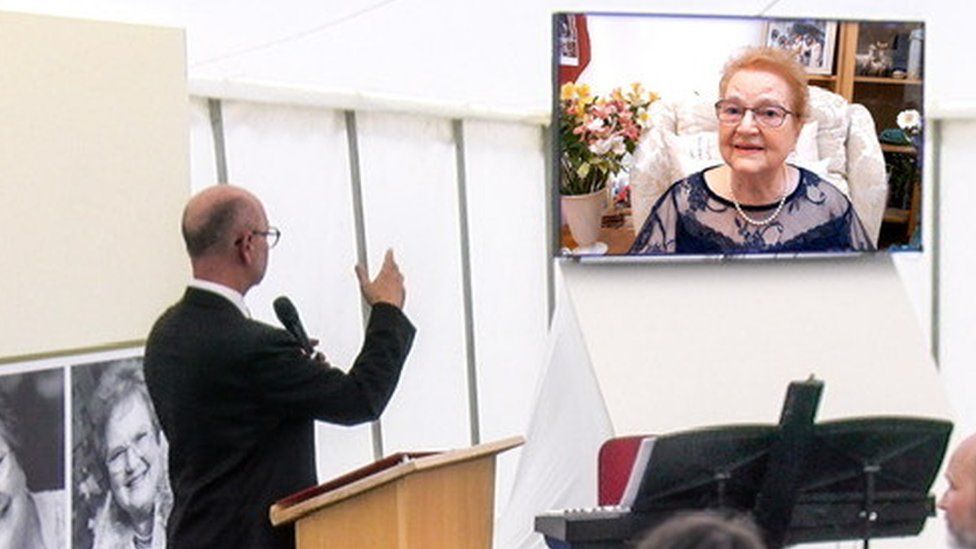 A video of Marina Smith at the celebration of her life