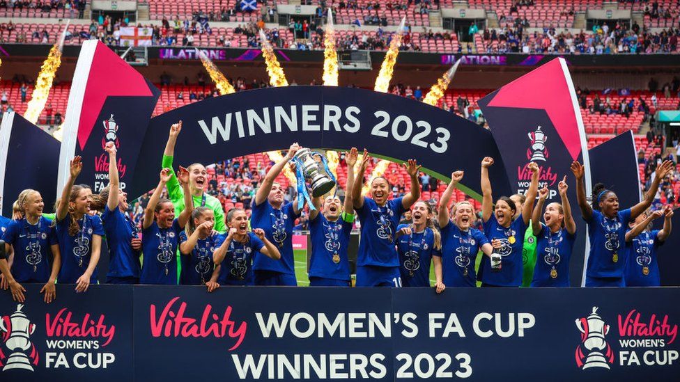 Women's FA Cup: Chelsea beat Manchester United - BBC Newsround