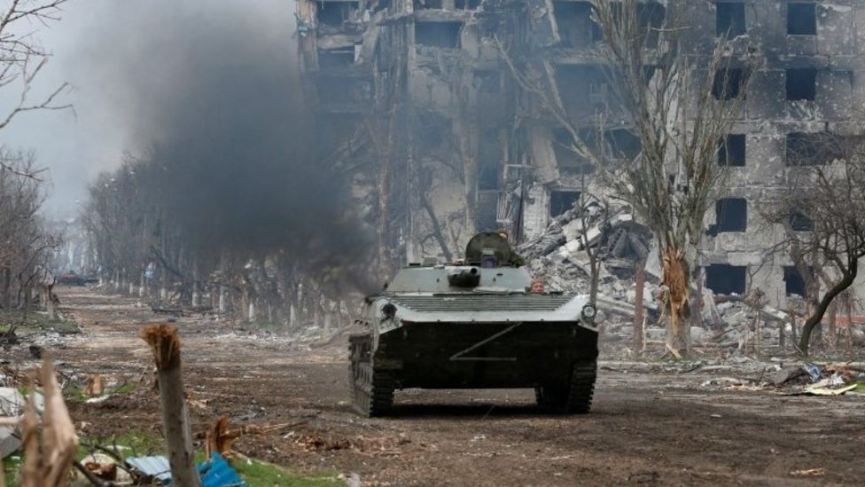 Ukraine war: Mass surrender of troops in Mariupol, says Russia - BBC News