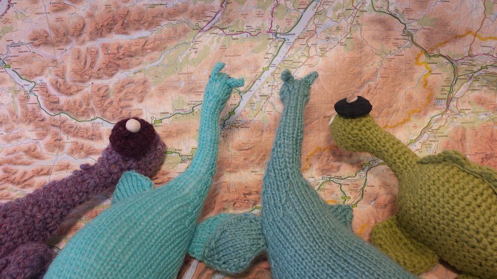 All rows lead to Inverness knitting festival BBC News