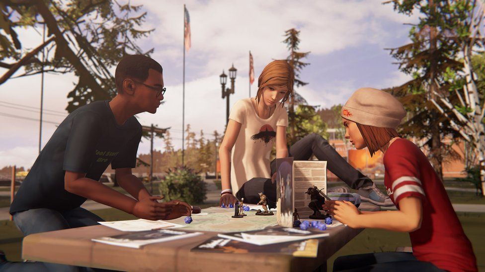 Chloe plays Dungeons and Dragons with classmates in Life is Strange: Before the Storm