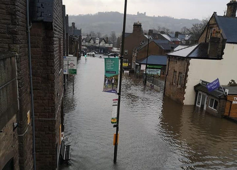 Storm Franklin: Clean-up begins after Matlock hit by flooding again ...