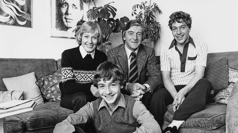 Michael Parkinson and family in 1980