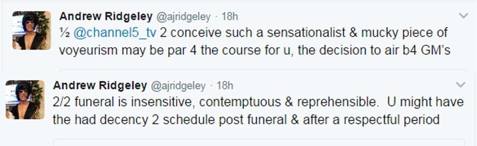 Andrew Ridgeley tweets