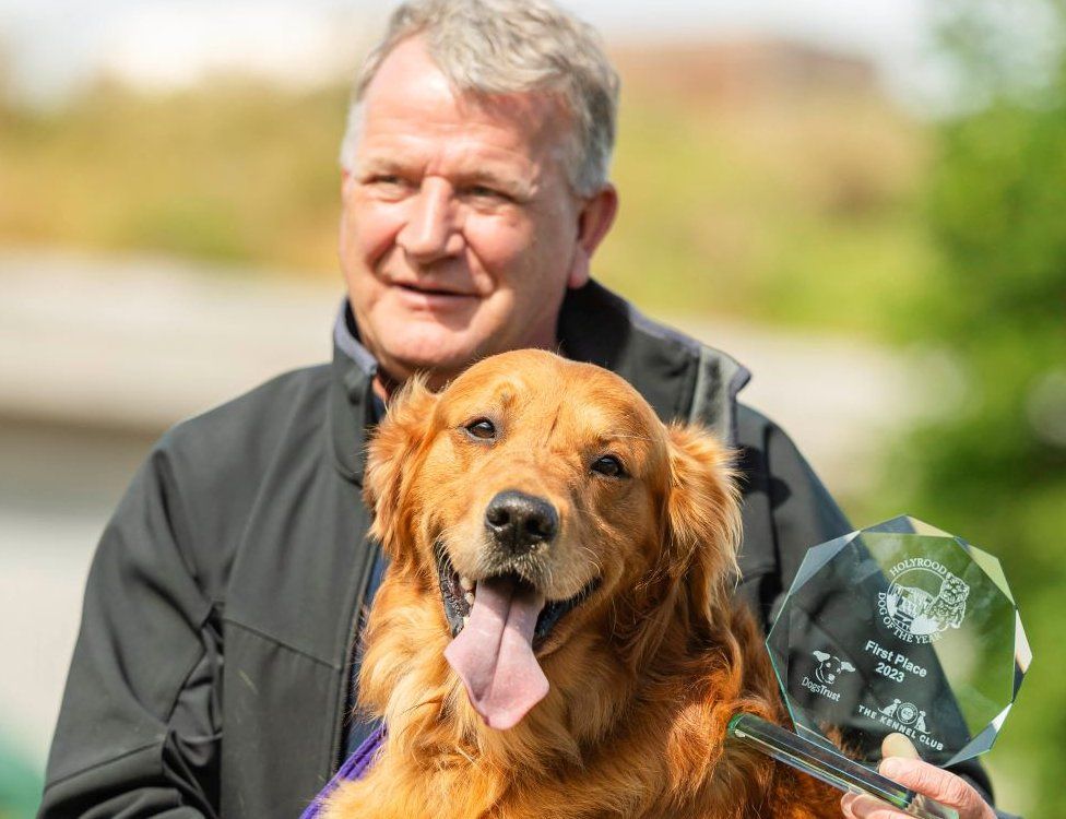 David Torrance MSP and his dog, Buster