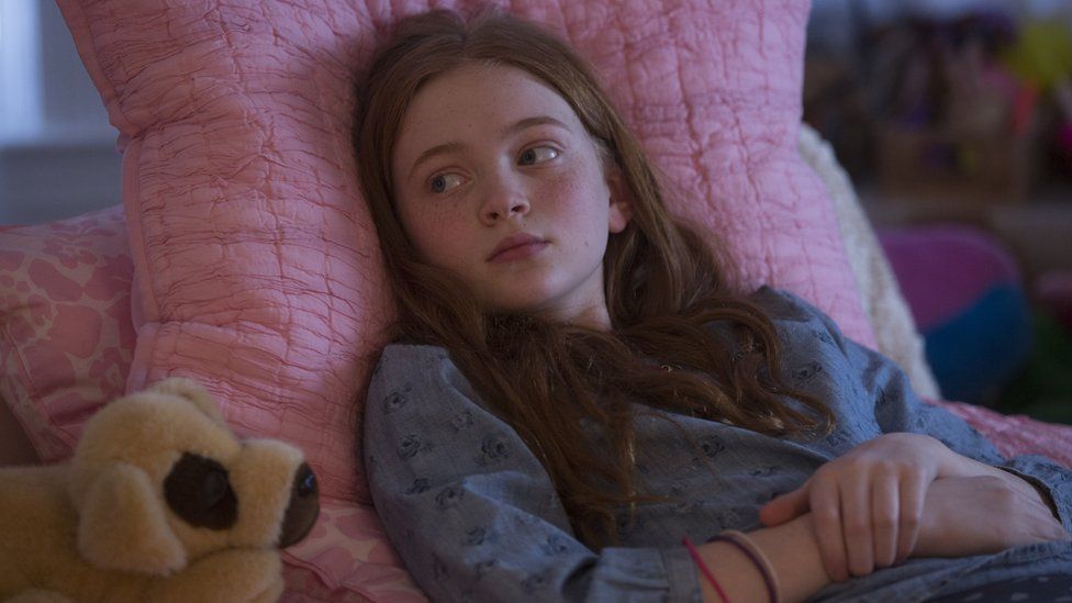 Sadie Sink in a scene from Stranger Things