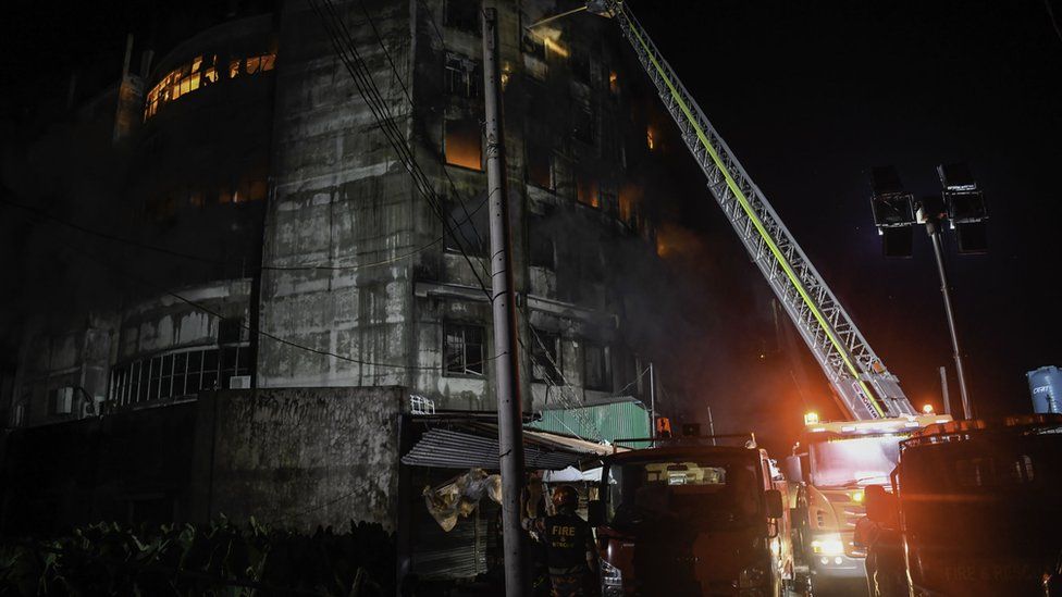 Firefighters tackle blaze at Rupganj factory
